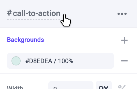 Custm element name input