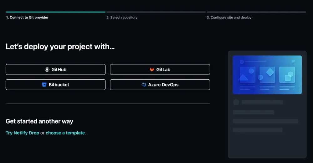 Connect to Git repository