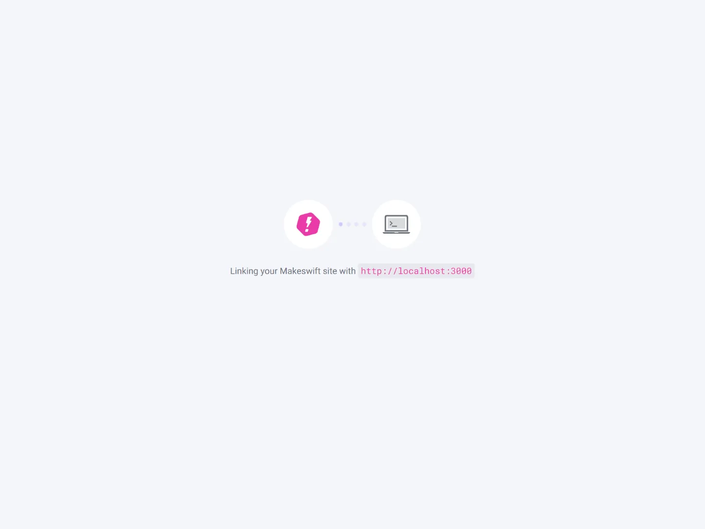 Screenshot of linking page