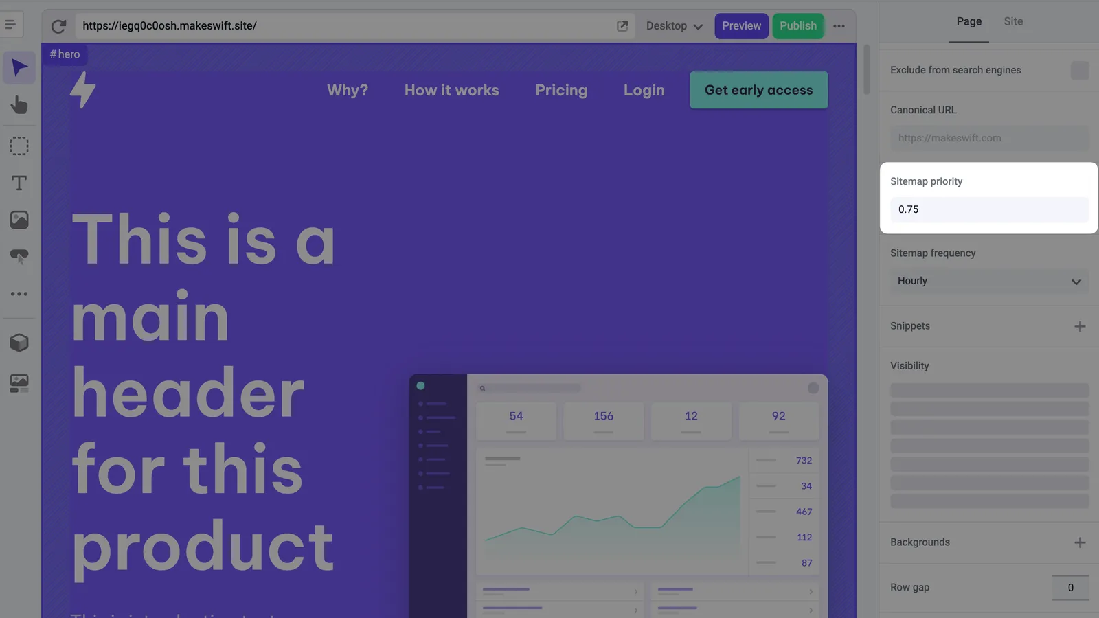 Sitemap Priority Control